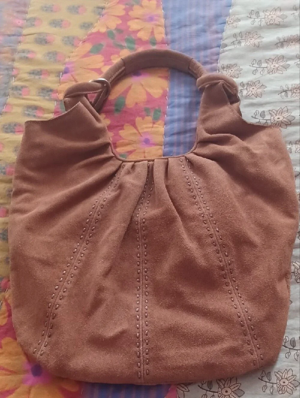 Free People Suede Hobo Shoulder Bag in Brown